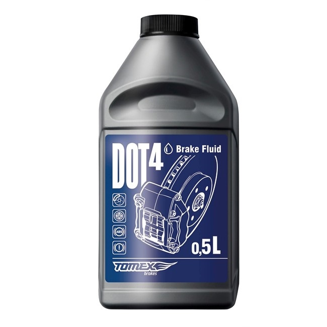 Lichidul de frana DOT 4 Tomex 0,5 litri