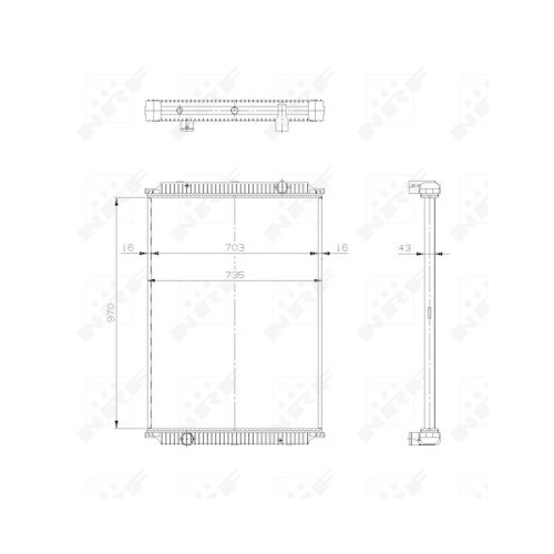 NRF Radiator, racire motor