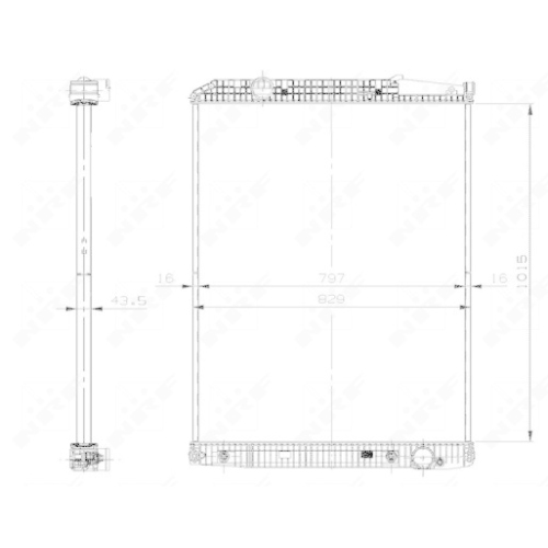 NRF Radiator, racire motor