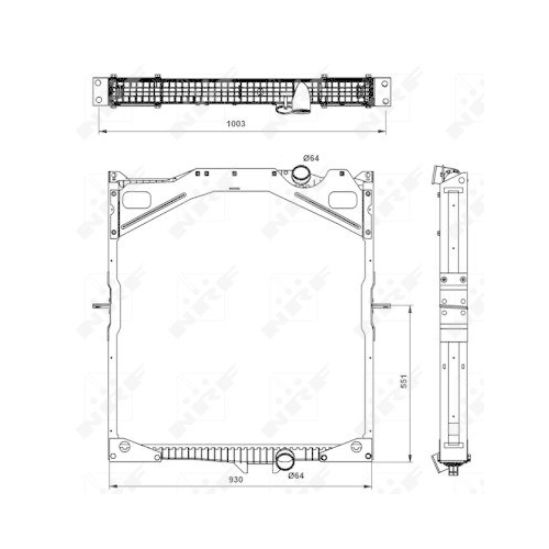 NRF Radiator, racire motor