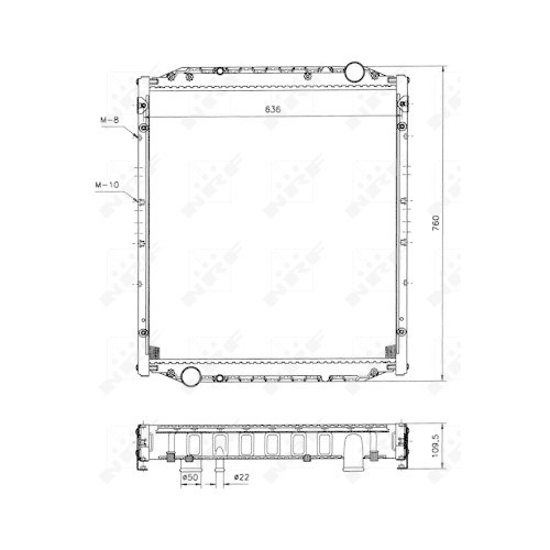 NRF Radiator, racire motor