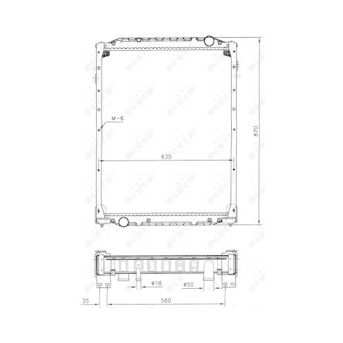 NRF Radiator, racire motor