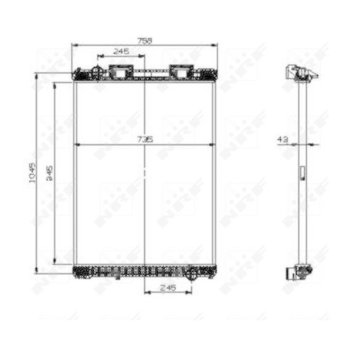 NRF Radiator, racire motor