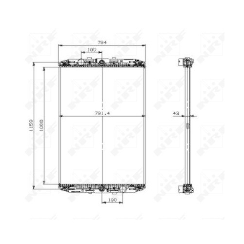 NRF Radiator, racire motor