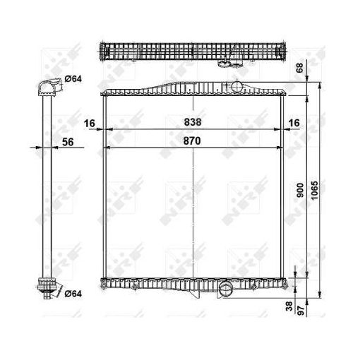 NRF Radiator, racire motor