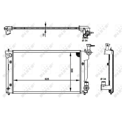 NRF Radiator, racire motor