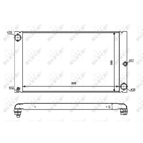 NRF Radiator, racire motor