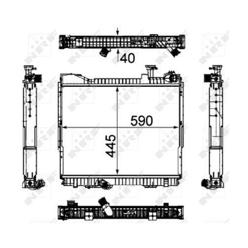 NRF Radiator, racire motor