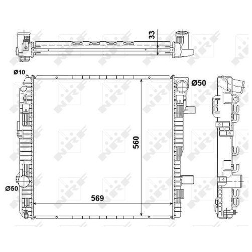 NRF Radiator, racire motor