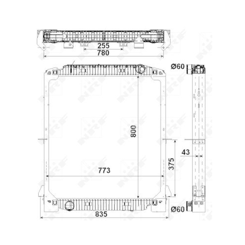 NRF Radiator, racire motor