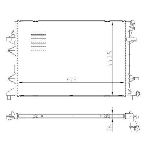 NRF Radiator, racire motor