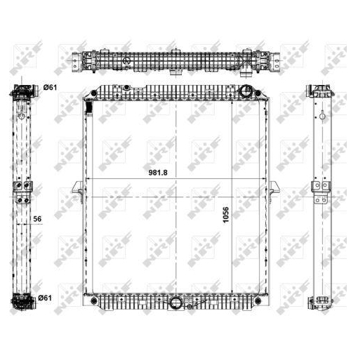 NRF Radiator, racire motor