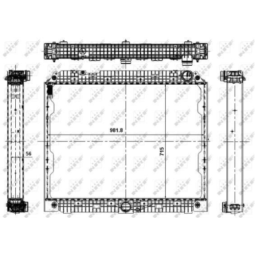 NRF Radiator, racire motor
