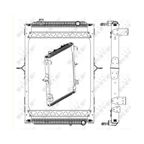 NRF Radiator, racire motor