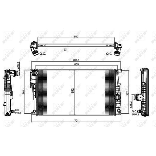 NRF Radiator, racire motor