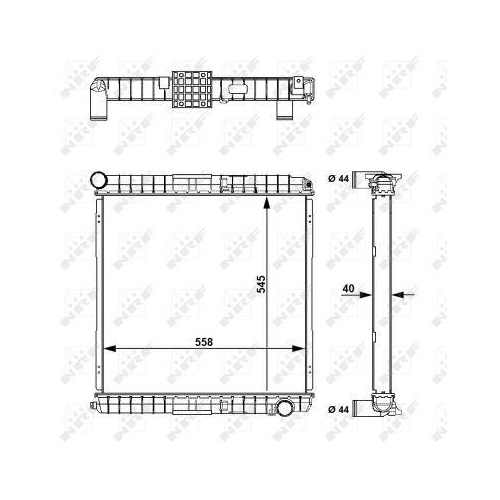 NRF Radiator, racire motor