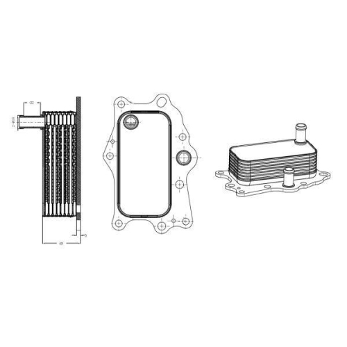 NRF Radiator ulei, ulei motor
