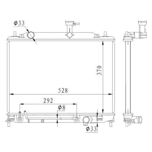 NRF Radiator, racire motor