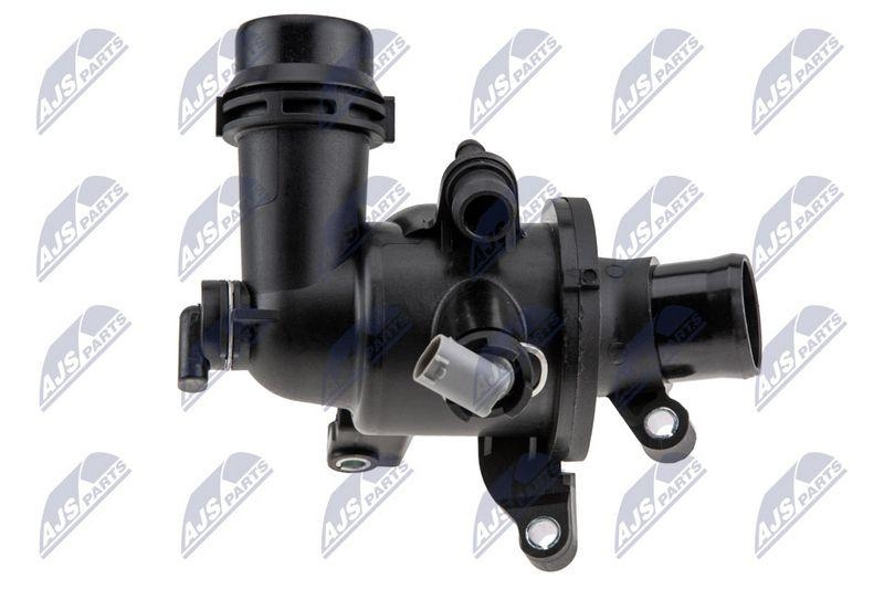 Termostat cu carcasa Mercedes C (W205) 200 D / 220 D / 250 D 2014-, Glc 220 D / 250 D 2016-; 6512001400; NTY, aftermarket