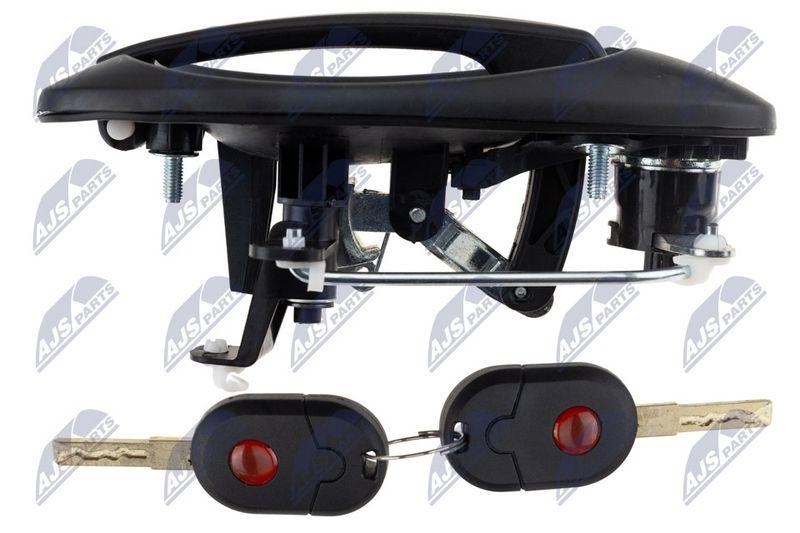 Maner exterior usa Fiat Fiorino 2007-, Qubo 2007-, Citroen Nemo 2007-, Peugeot Bipper 2007-; partea din fata, cu doua chei; 735482258; NTY, aftermarket
