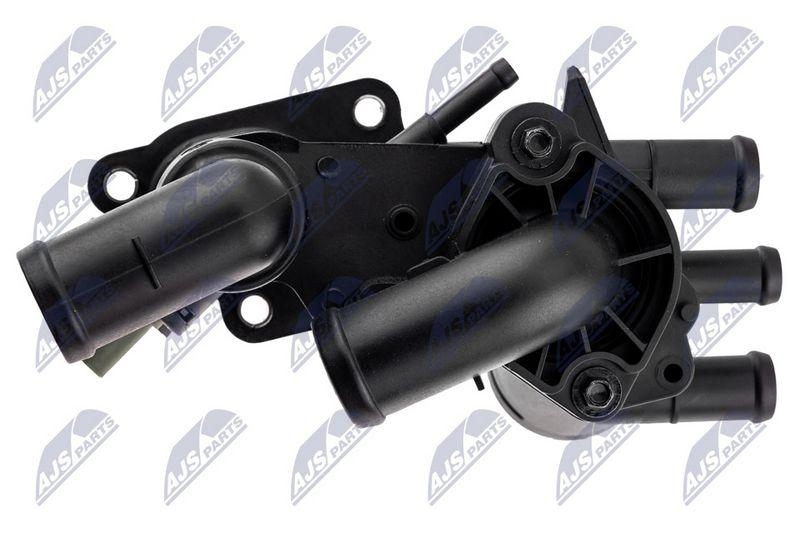 Termostat cu carcasa VW New Beetle 1.4 2001-, Skoda Octavia II 1.4 2004-, Audi A2 1.4 2000-; 032121111AM; NTY, aftermarket