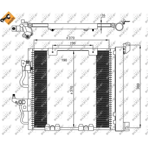 Condensator climatizare, Radiator clima Opel Astra G Hatchback (F48, F08), Astra H (L48), Zafira B (A05), 1.7 CDTI, 1.9 CDTI, NRF, 13129195