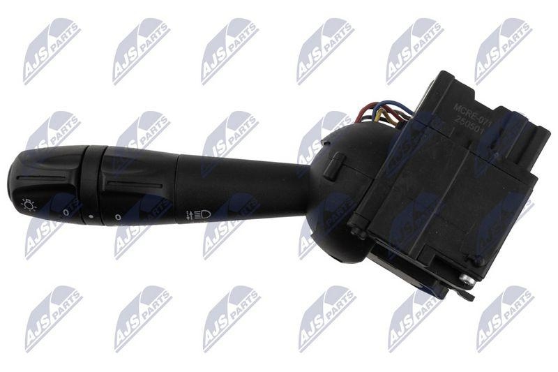 Comutator coloana directie Dacia Duster 2010-, Logan II 2012-, Sandero II 2012-, Dokker 2012-; functii: semnalizare, claxon, lumini, proiectoare ceata spate, faza lunga; 255401301R; NTY, aftermarket