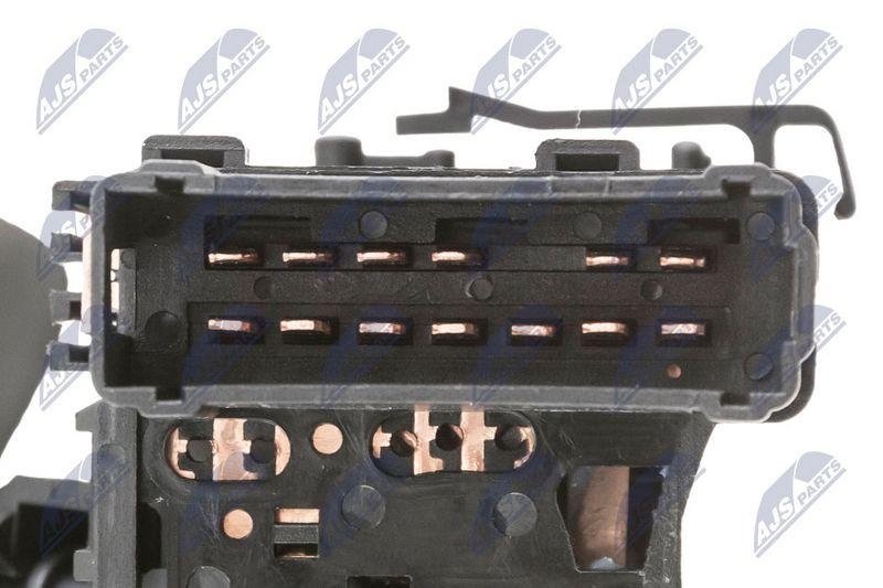 Comutator coloana directie Renault Trafic II 2001-, Espace IV 2002-, Laguna II 2001-, Vel Satis 2002-, Opel Vivaro A 2001-; functii: spalare, stergere luneta, spalare, stergere parbriz, fara calculator bord; 7701048914; NTY, aftermarket