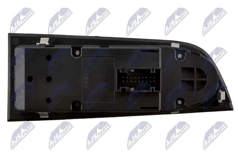 Comutator macara geam BMW Seria 3 (E90 / E91) 2004-; vehicule fara functie de rabatare a oglinzii; 61319217328; NTY, aftermarket