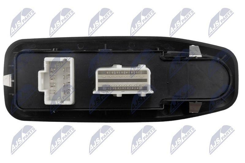 Comutator macara geam Peugeot 208 2012-, 2008 2013-, Citroen C3 2013-; 16+8 pini; 98007436ZD; NTY, aftermarket