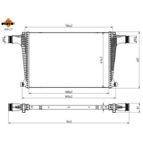 NRF Intercooler, compresor