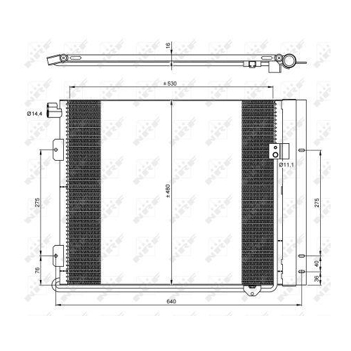 NRF Condensator, climatizare EASY FIT