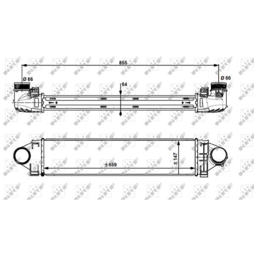 NRF Intercooler, compresor