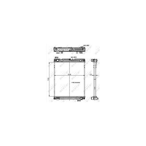 NRF Radiator, racire motor