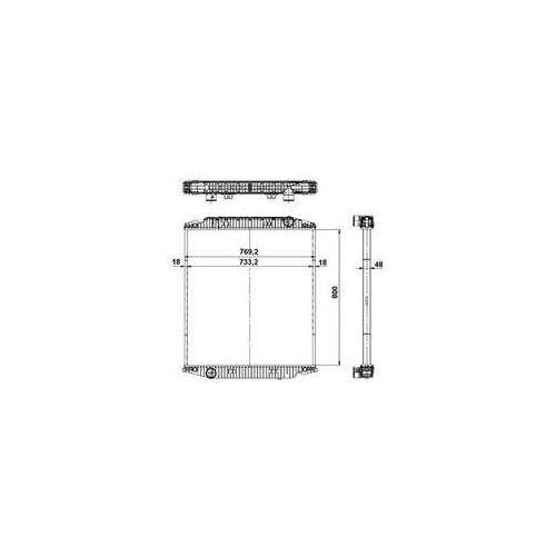 NRF Radiator, racire motor