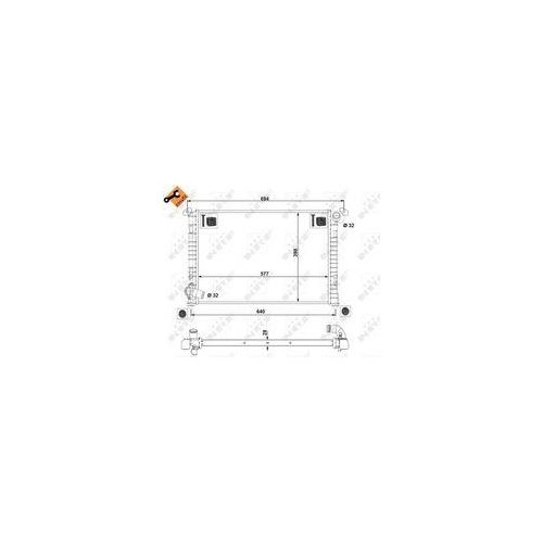 NRF Radiator, racire motor EASY FIT