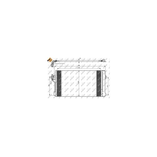 Condensator climatizare, Radiator clima Mercedes-Benz Vito/ Viano (W639), 2.2 benzina, NRF, 6398350070