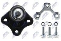 Pivot brat suspensie VW Golf IV 1997-2004, Bora 1998-2005, Jetta II 2005-, New Beetle 1998-, Audi A3 1996-; partea dreapta, punte fata, inferior, set montaj; 1J0407366H; NTY, aftermarket