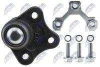 Pivot brat suspensie VW Golf IV 1997-2004, Bora 1998-2005, Jetta II 2005-, New Beetle 1998-, Audi A3 1996-; partea stanga, punte fata, inferior, set motaj; 1J0407365H; NTY, aftermarket