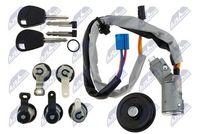 Set butuci, yale usi Citroen Berlingo 1996-2008, Peugeot Partner 1996-2008; contact + usi + capac rezervor, cu doua chei; 4162.CF; NTY, aftermarket