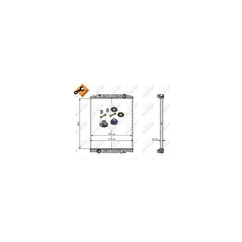 NRF Radiator, racire motor EASY FIT