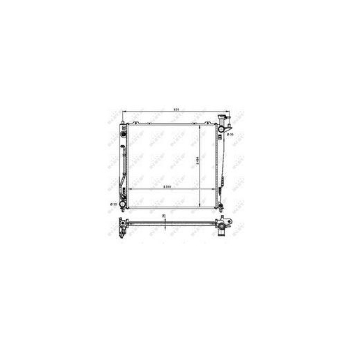 NRF Radiator, racire motor EASY FIT