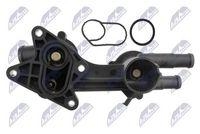 Termostat cu carcasa VW Golf, Passat, Scirocco, Sharan, Tiguan, Touran, Jetta, Eos, Cc, Beetle, Skoda Fabia, Audi A1, Seat Ibiza, Alhambra; 03C121111P; NTY, aftermarket