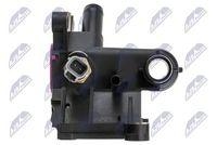 Carcasa termostat Ford C-Max, C-Max II, Fiesta V, Fiesta VI, Focus C-Max, Focus I, Focus II, Focus III, Fusion, Galaxy II, Mondeo II, Volvo C30, S40 II, S80 II, V50; 1450955; NTY, aftermarket
