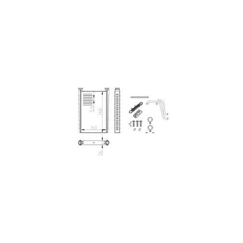 NRF Schimbator caldura, incalzire habitaclu EASY FIT