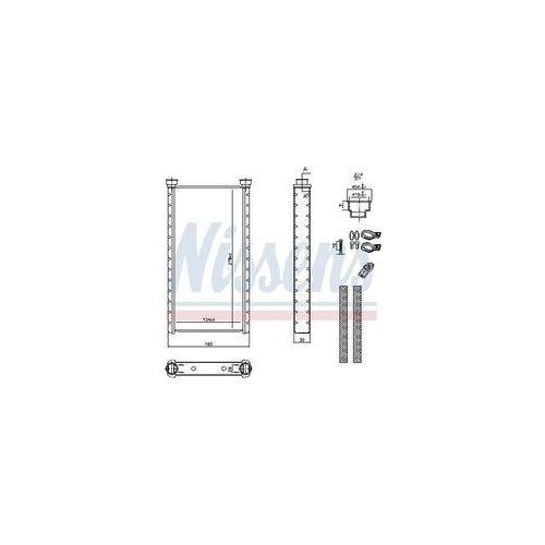 NISSENS Schimbator caldura, incalzire habitaclu ** FIRST FIT **
