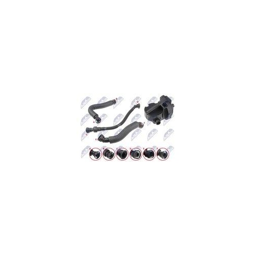 Separator ulei ventilatie bloc motor motor 2.0 Bmw 1(E87), 3(E90, E91);2004-2011, cu conducte, 11157533336