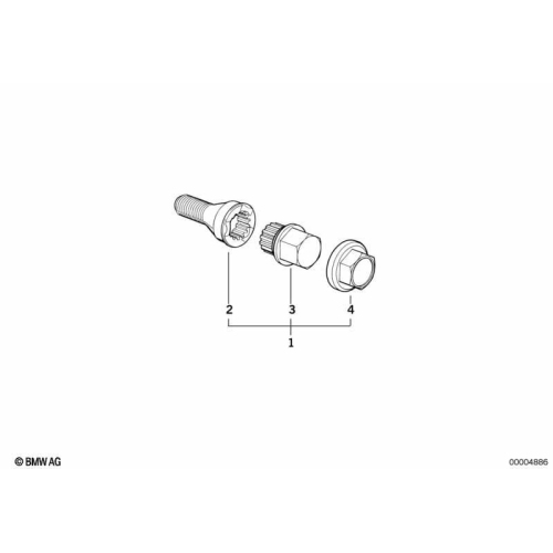 Cap prezon, cod 15, BMW, Original 6131181245