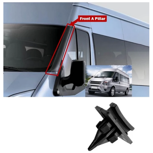 Set Cleme prindere bandouri parbriz Ford Transit 20002-2006, Transit/Tourneo Connect (C170), 2002-2014, 10 buc