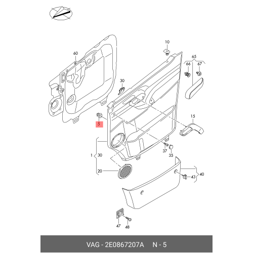 Set 10 bucati clipsuri, Agrafa fixare Mercedes Sprinter 2006-2018, Vito, Viano W639, 2003-2014 VW Crafter 2005-2017; fixare tapiterie